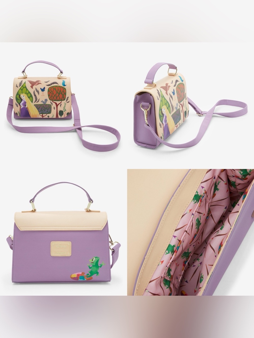NWOT Loungefly Disney Tangled Woodland Scene Crossbody Bag